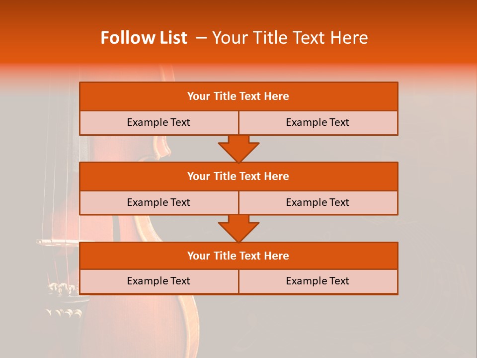Entertainment Antique Viola PowerPoint Template