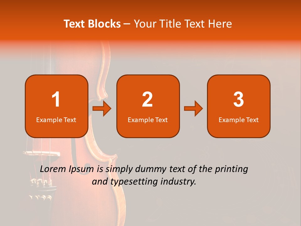 Entertainment Antique Viola PowerPoint Template
