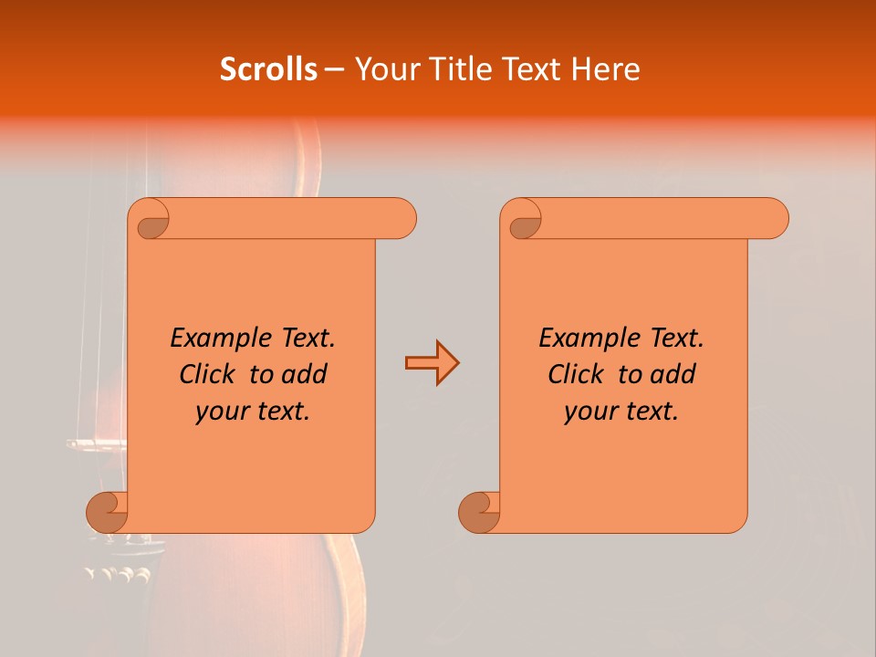 Entertainment Antique Viola PowerPoint Template