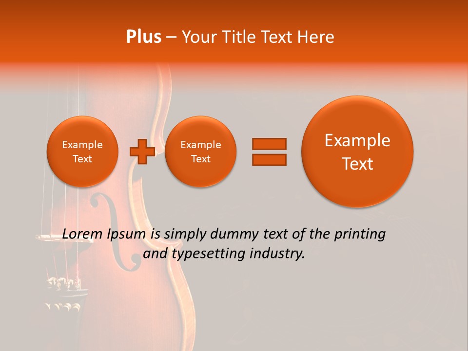 Entertainment Antique Viola PowerPoint Template