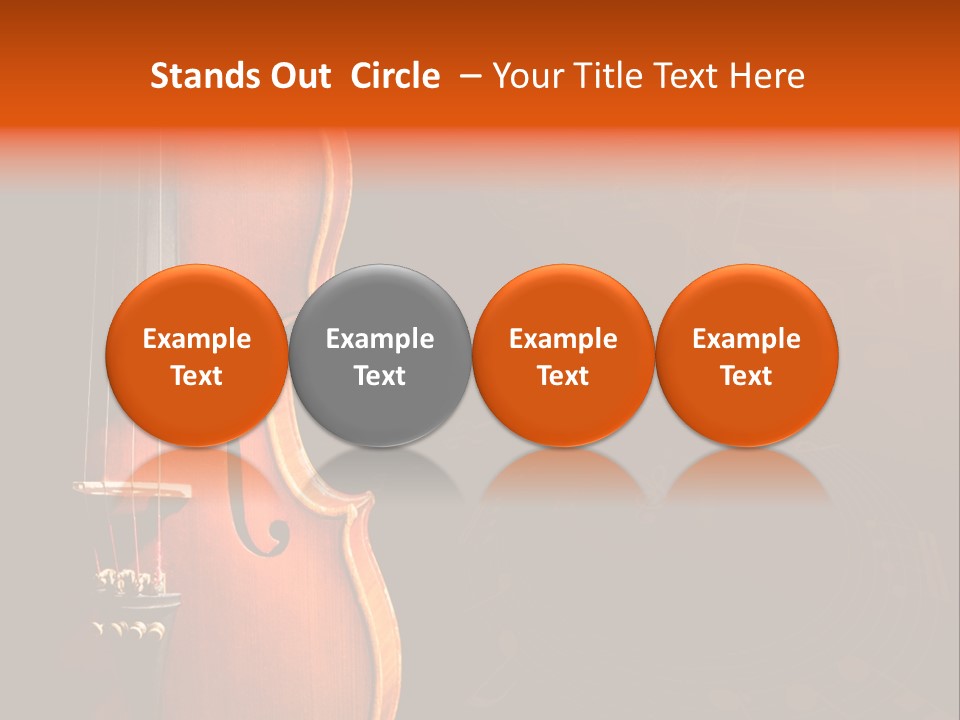 Entertainment Antique Viola PowerPoint Template
