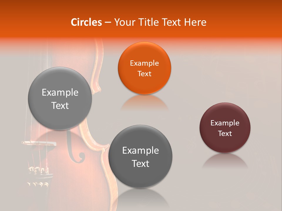 Entertainment Antique Viola PowerPoint Template