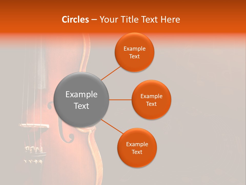 Entertainment Antique Viola PowerPoint Template