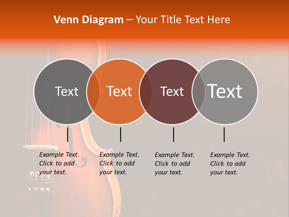 Entertainment Antique Viola PowerPoint Template