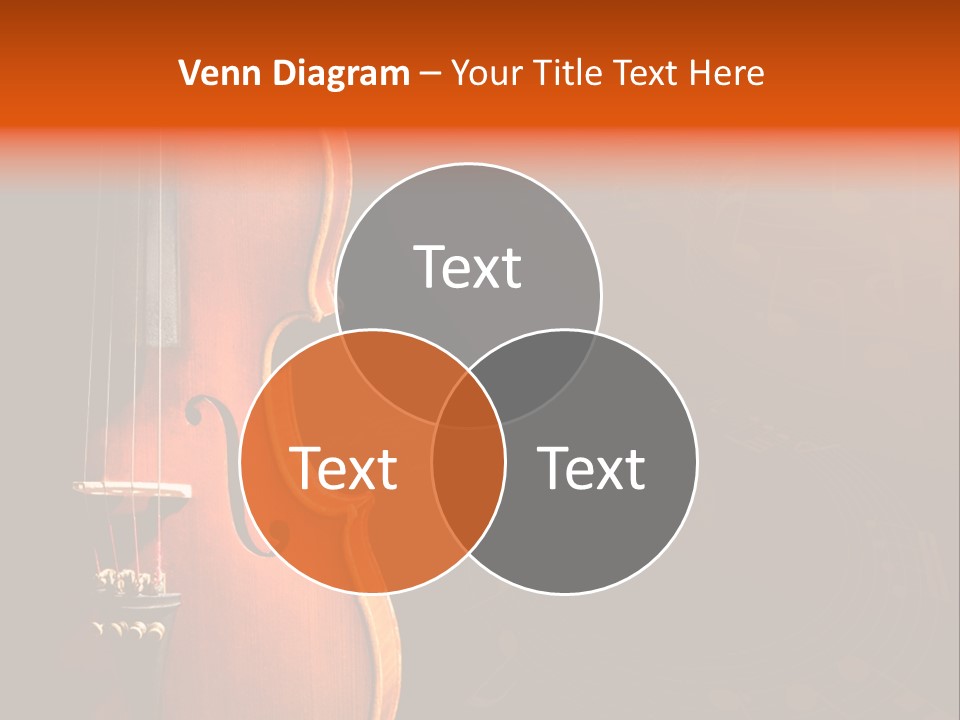 Entertainment Antique Viola PowerPoint Template