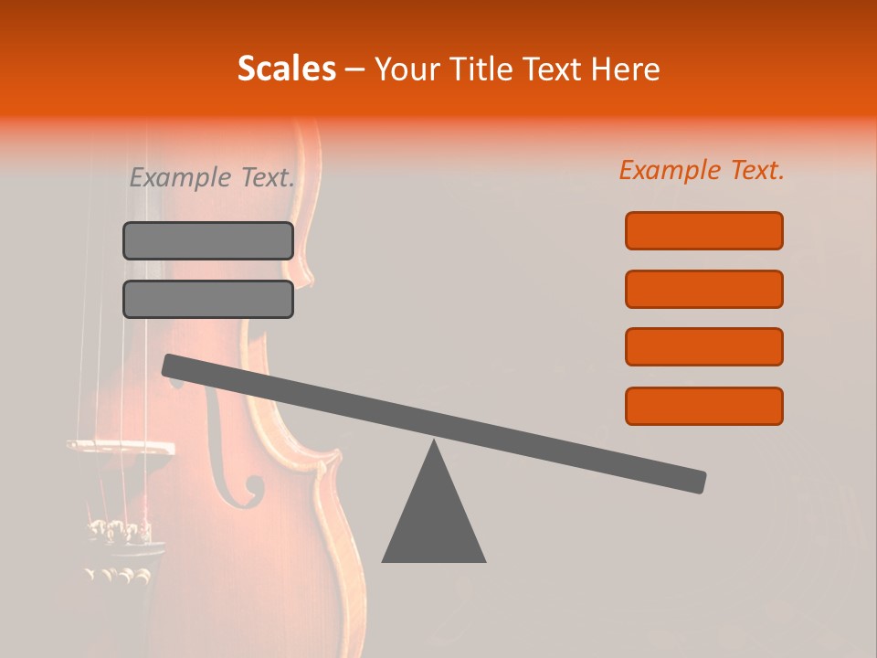 Entertainment Antique Viola PowerPoint Template