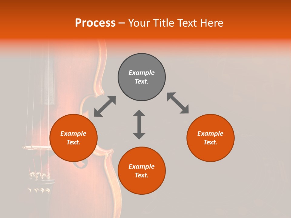 Entertainment Antique Viola PowerPoint Template