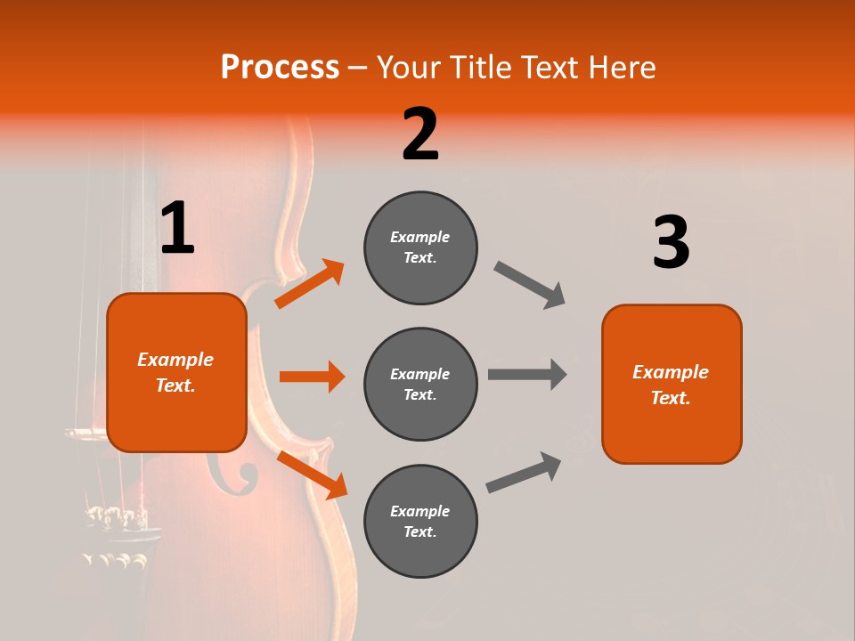 Entertainment Antique Viola PowerPoint Template