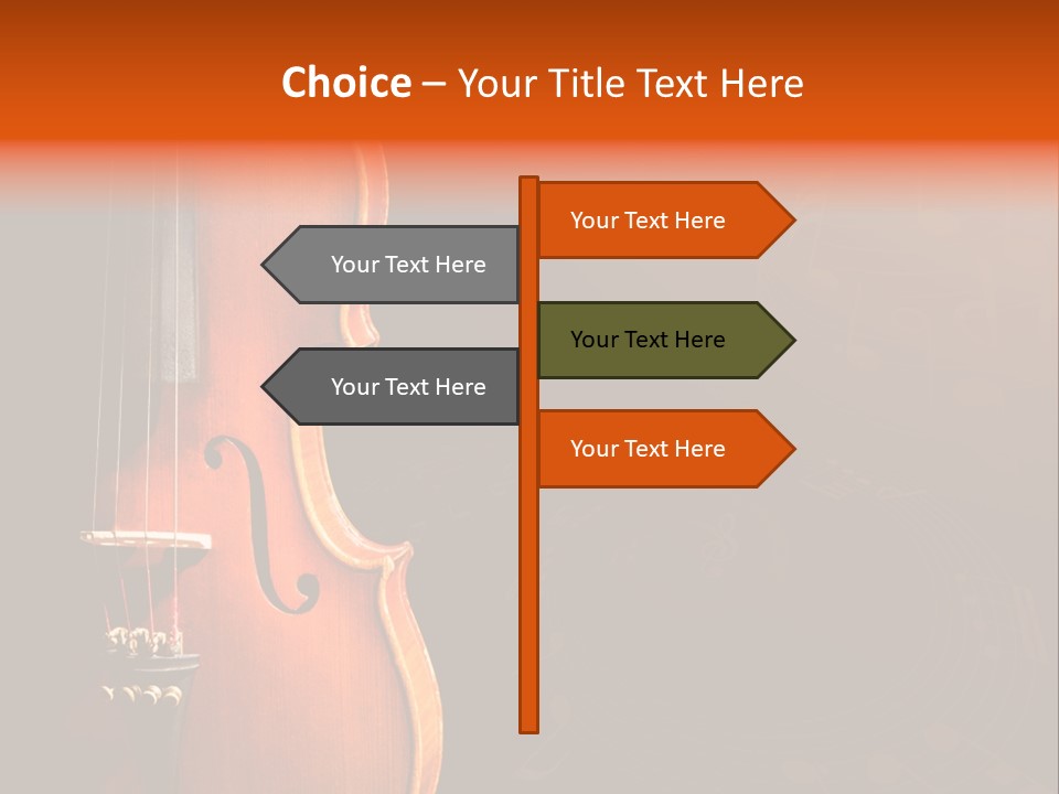 Entertainment Antique Viola PowerPoint Template