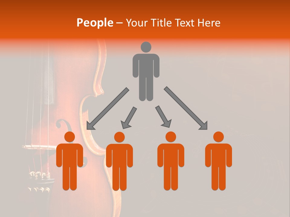 Entertainment Antique Viola PowerPoint Template