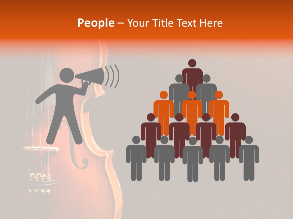 Entertainment Antique Viola PowerPoint Template