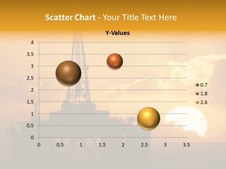 Rig Sunset Silhouette PowerPoint Template