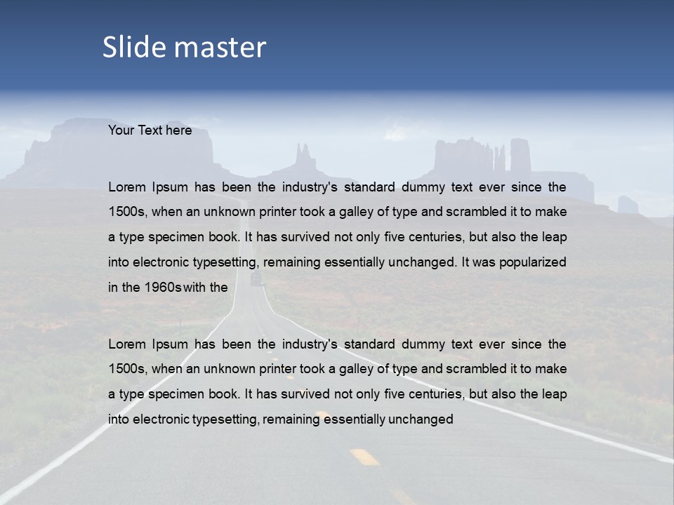 Trucking Big Rig Auto PowerPoint Template