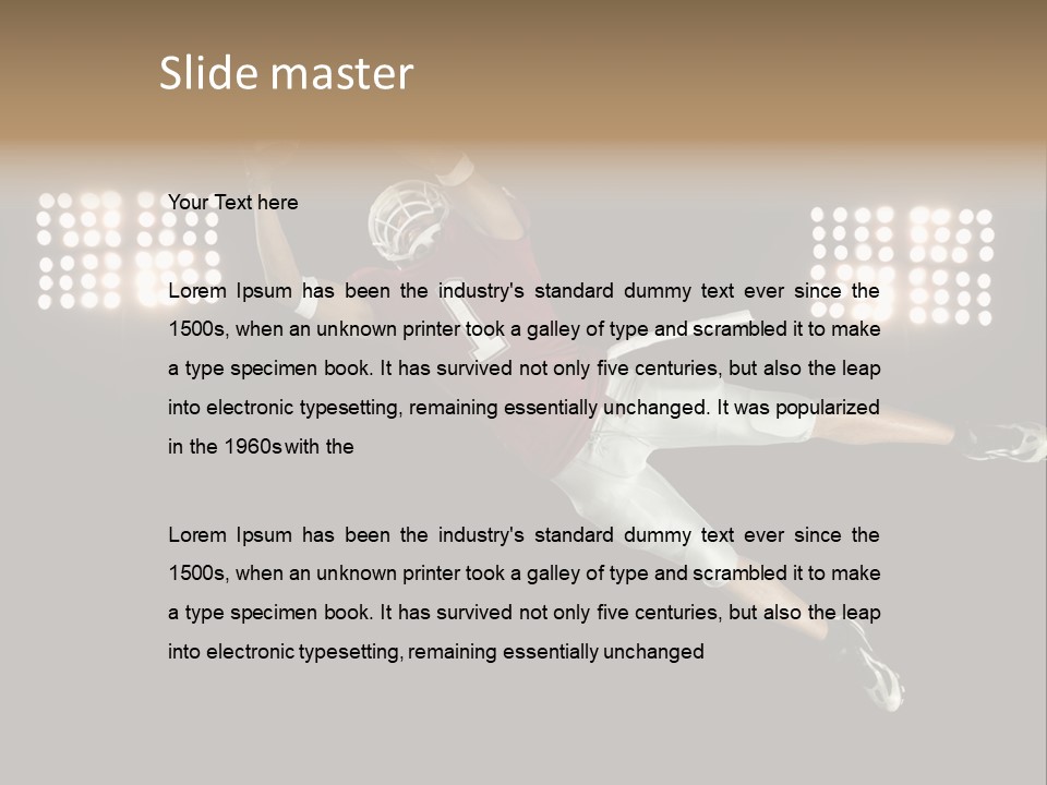 Concentration Lights Run PowerPoint Template