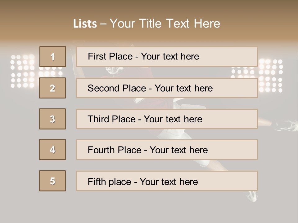 Concentration Lights Run PowerPoint Template
