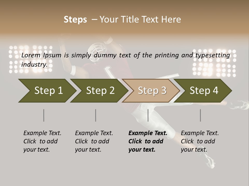 Concentration Lights Run PowerPoint Template