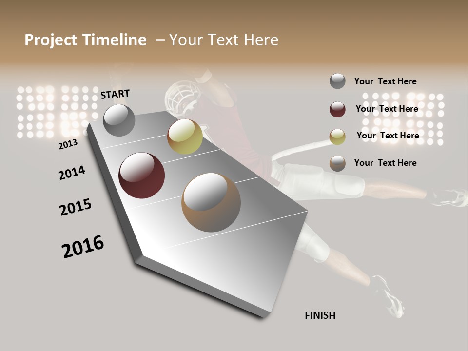 Concentration Lights Run PowerPoint Template