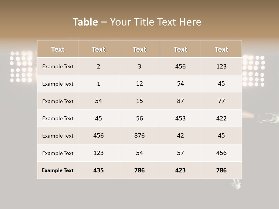 Concentration Lights Run PowerPoint Template