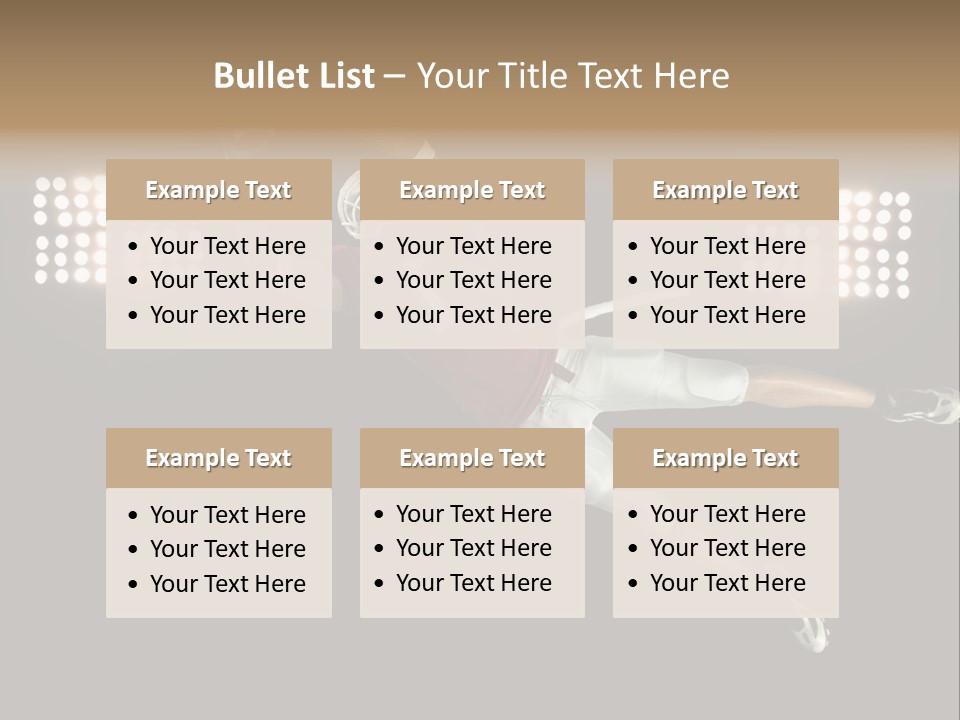Concentration Lights Run PowerPoint Template