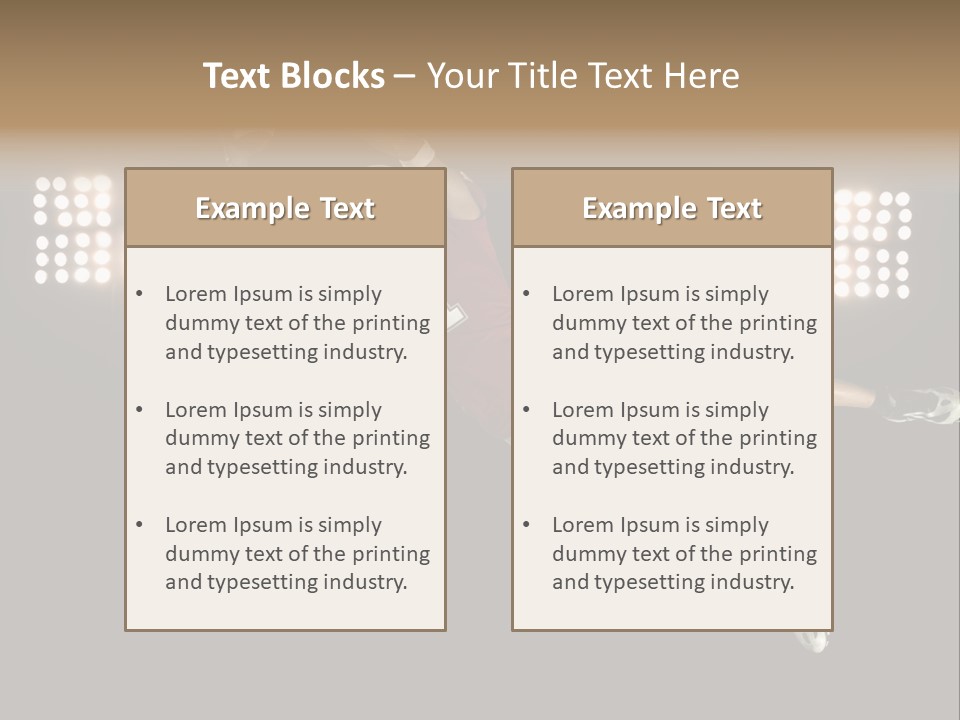 Concentration Lights Run PowerPoint Template