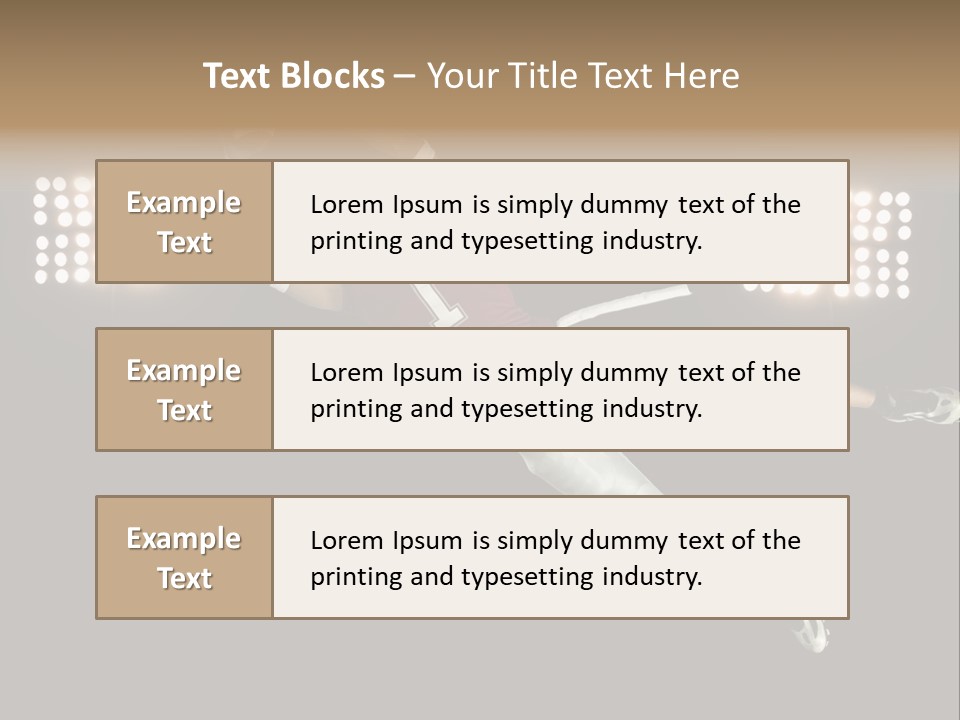 Concentration Lights Run PowerPoint Template