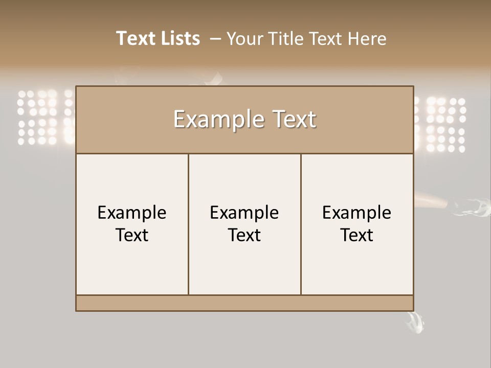 Concentration Lights Run PowerPoint Template