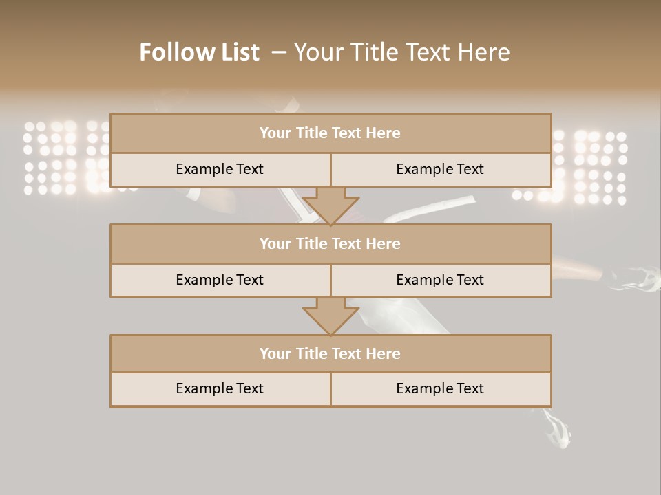 Concentration Lights Run PowerPoint Template
