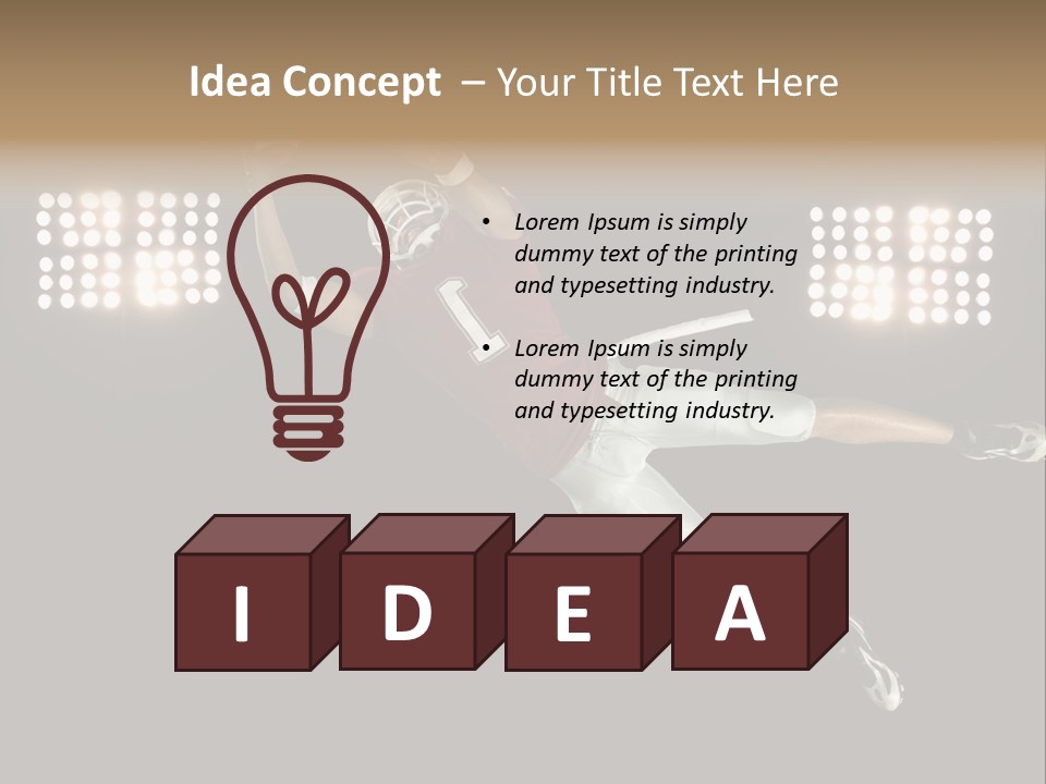 Concentration Lights Run PowerPoint Template