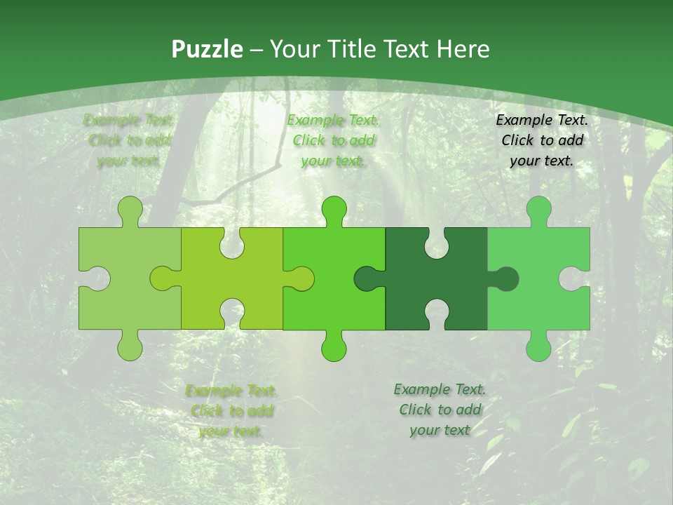 Through Misty Spring PowerPoint Template