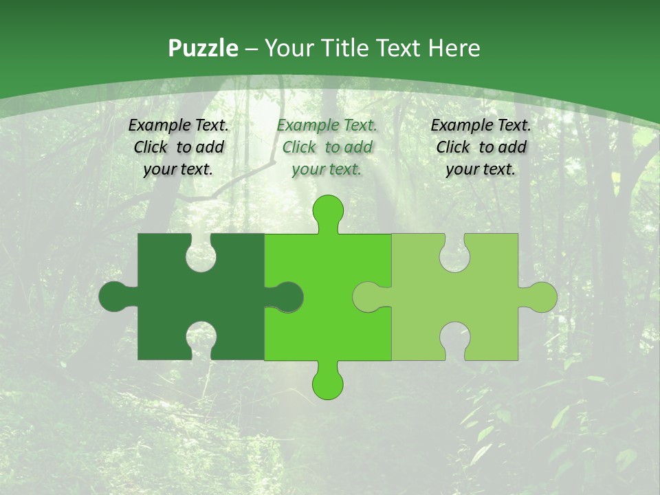 Through Misty Spring PowerPoint Template