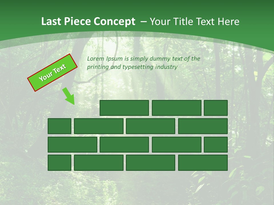 Through Misty Spring PowerPoint Template