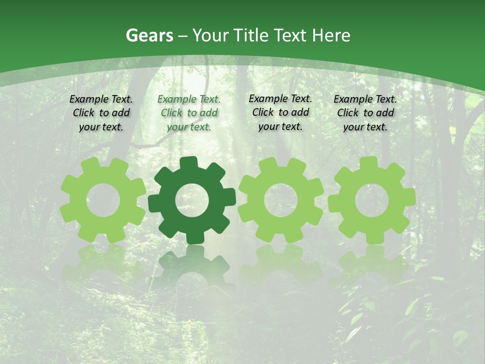 Through Misty Spring PowerPoint Template