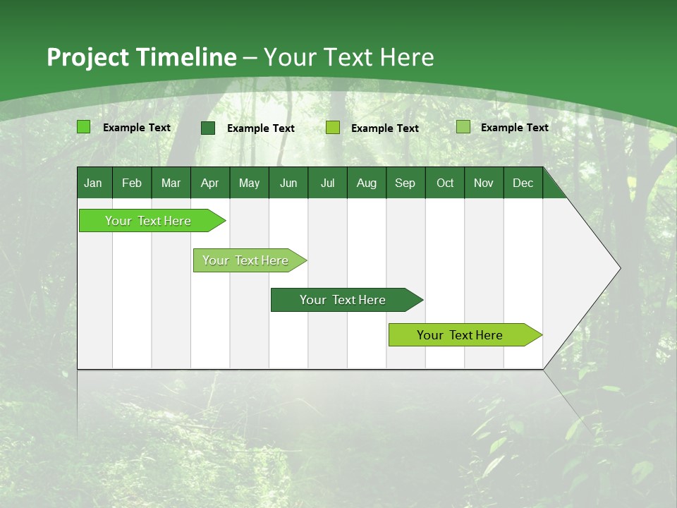 Through Misty Spring PowerPoint Template