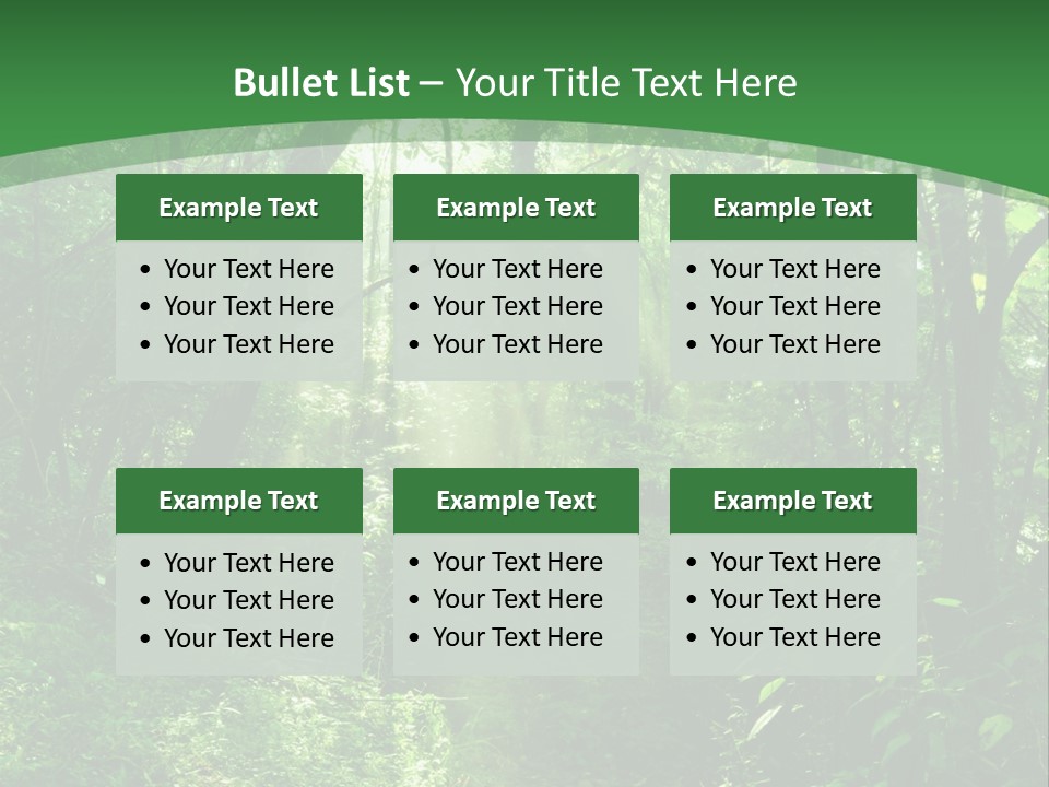 Through Misty Spring PowerPoint Template