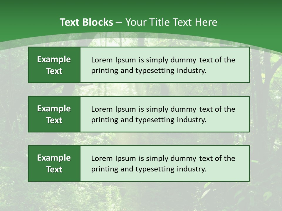 Through Misty Spring PowerPoint Template