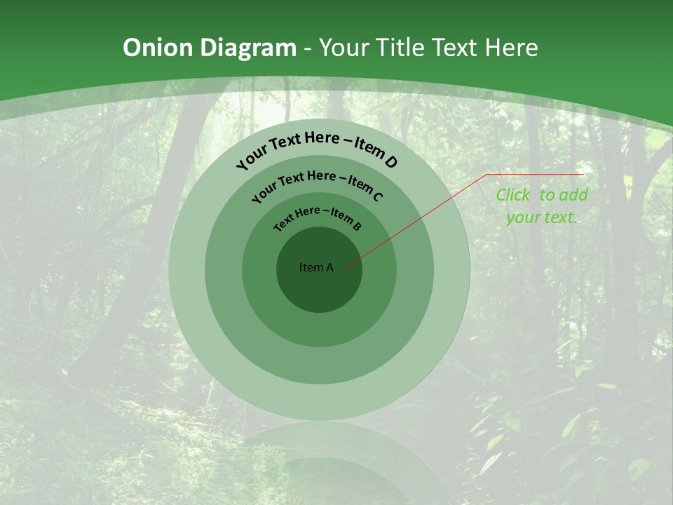 Through Misty Spring PowerPoint Template