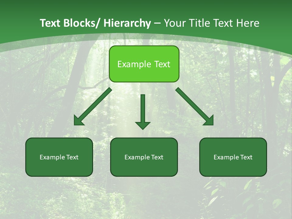 Through Misty Spring PowerPoint Template