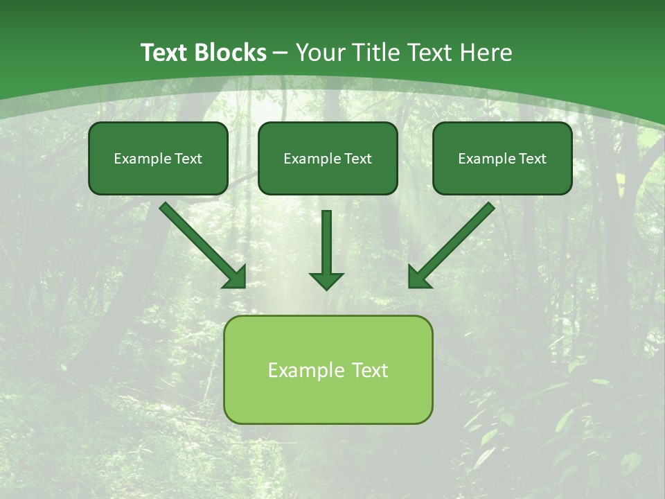 Through Misty Spring PowerPoint Template