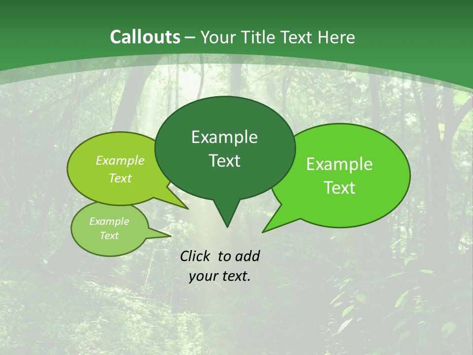 Through Misty Spring PowerPoint Template
