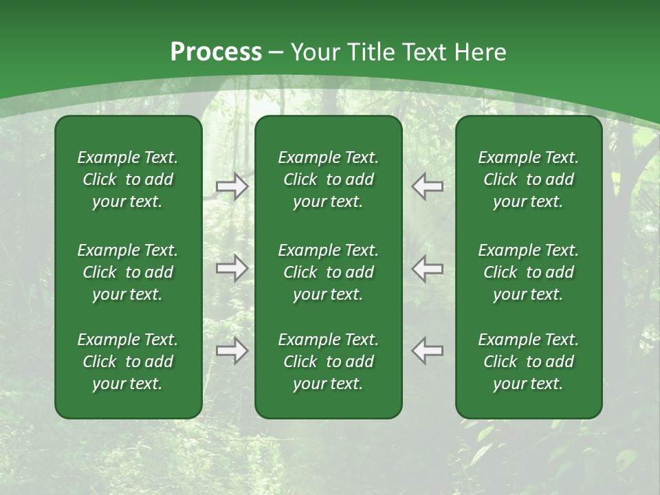 Through Misty Spring PowerPoint Template