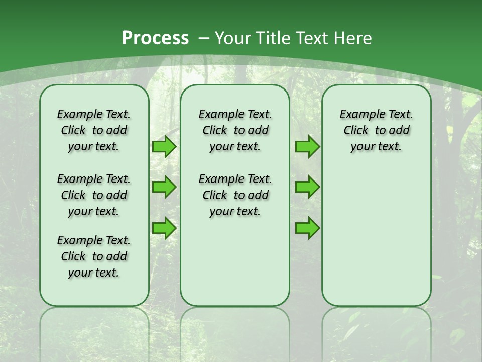 Through Misty Spring PowerPoint Template