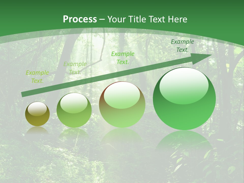 Through Misty Spring PowerPoint Template