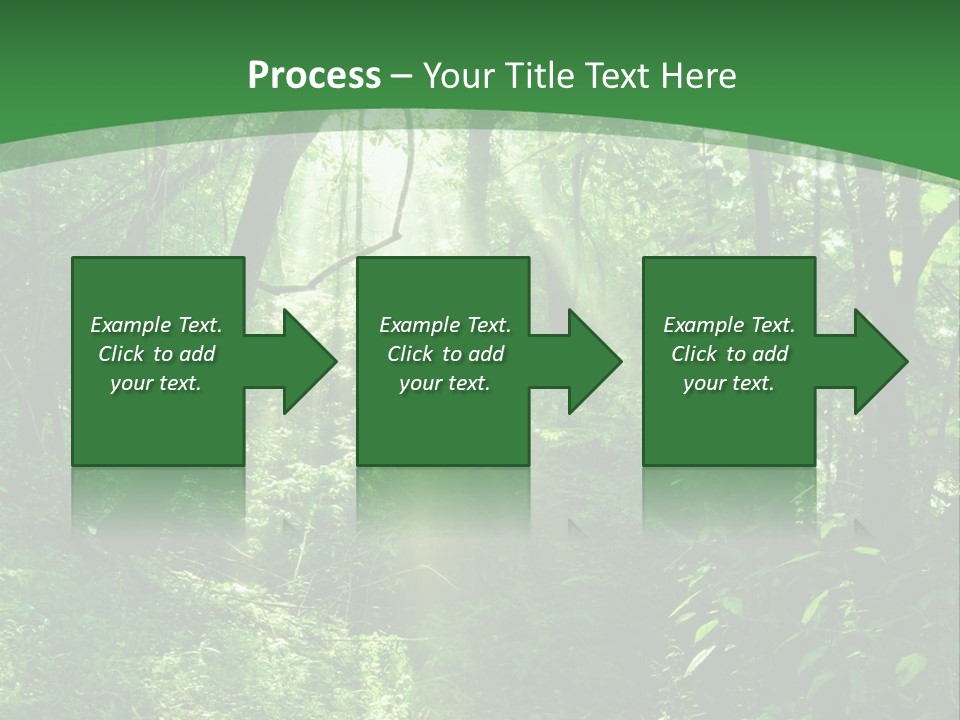 Through Misty Spring PowerPoint Template