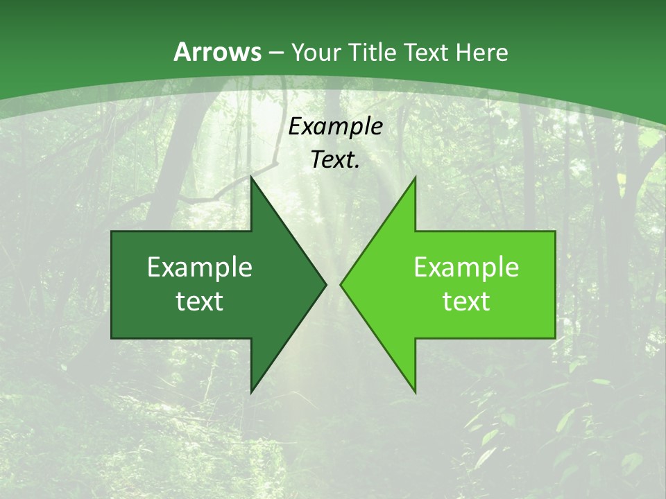 Through Misty Spring PowerPoint Template