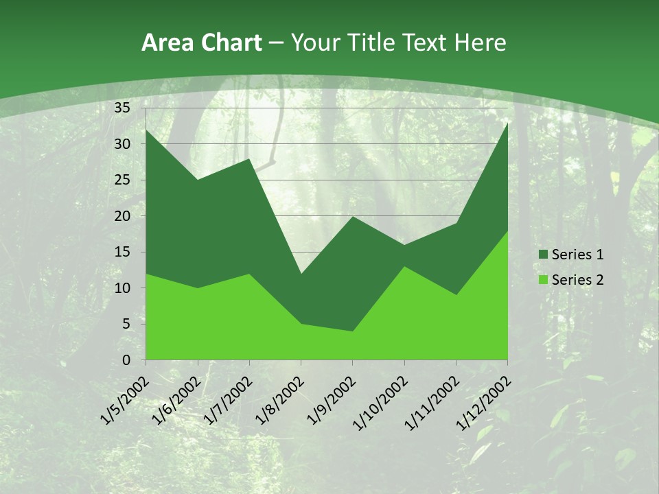 Through Misty Spring PowerPoint Template