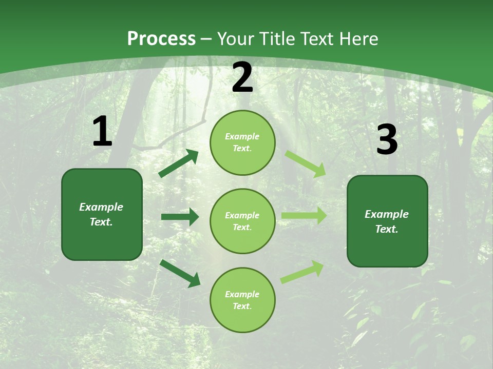 Through Misty Spring PowerPoint Template