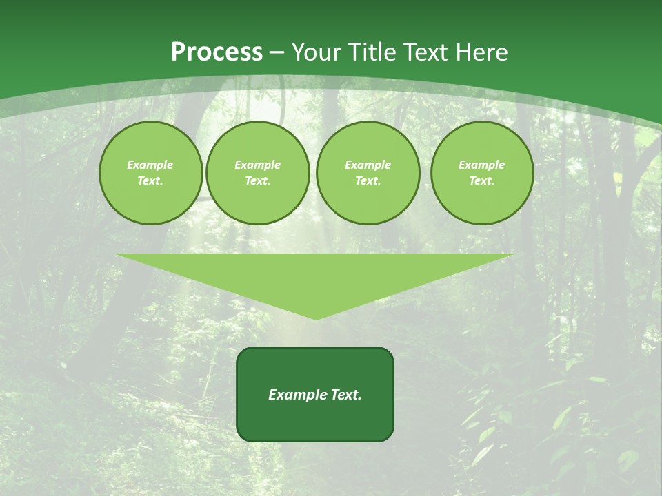 Through Misty Spring PowerPoint Template