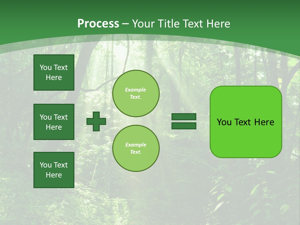 Through Misty Spring PowerPoint Template