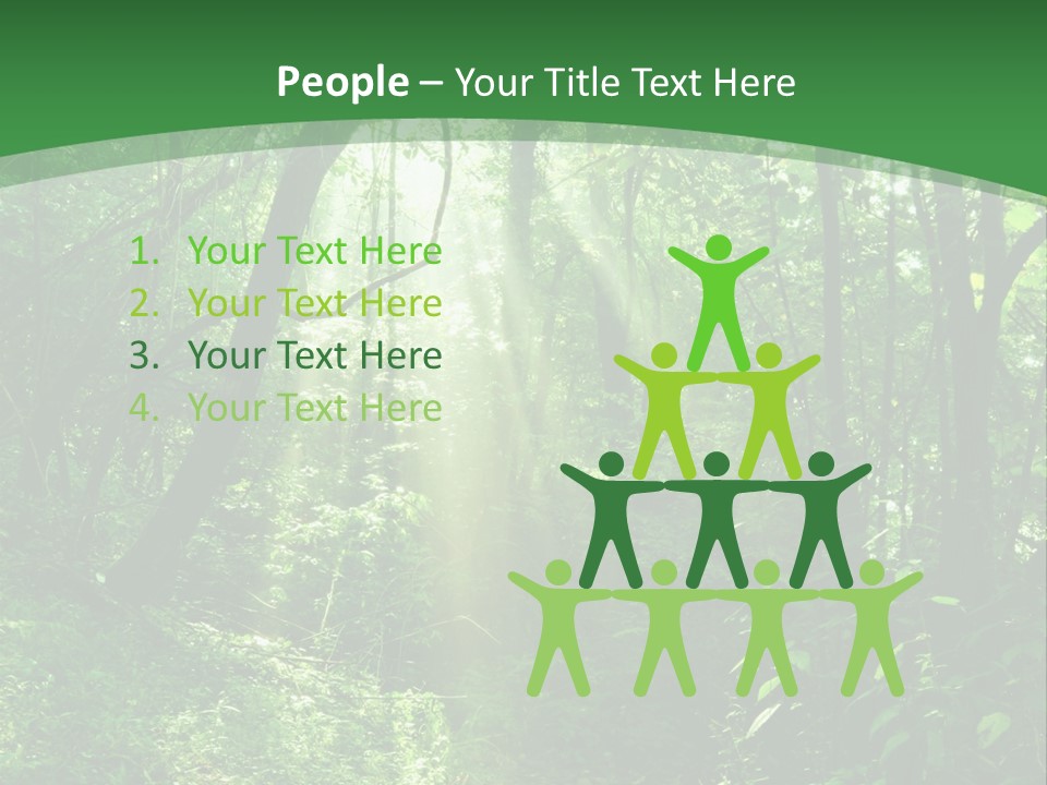 Through Misty Spring PowerPoint Template