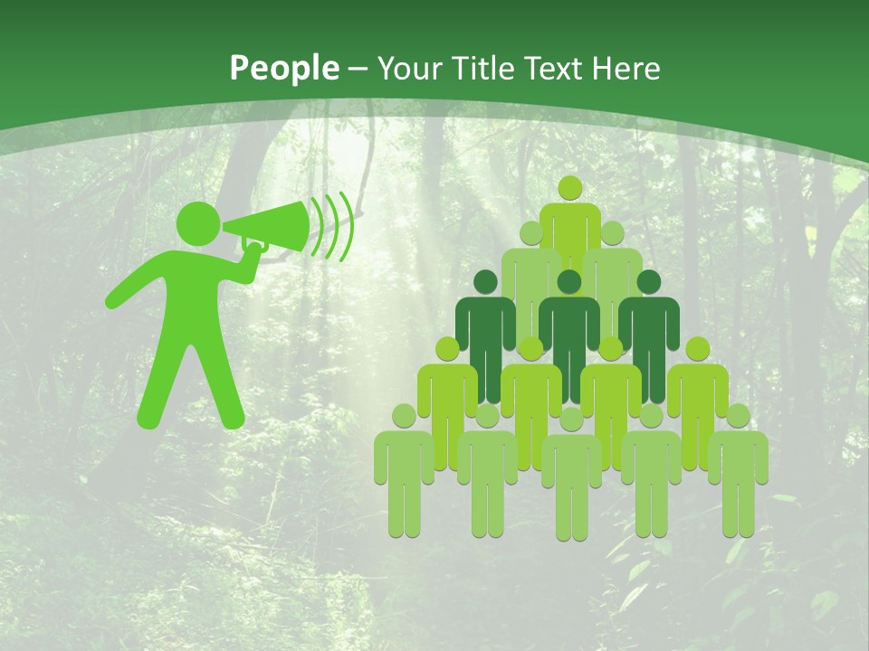 Through Misty Spring PowerPoint Template